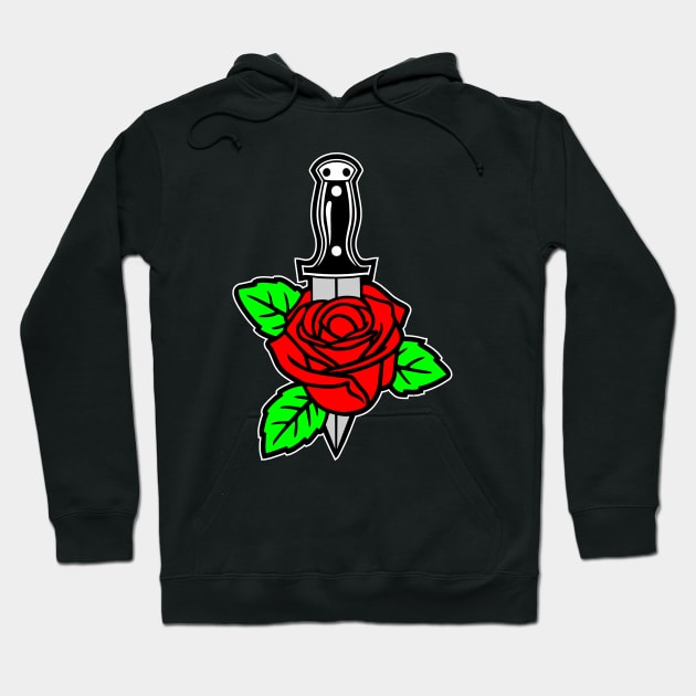 Rose and Dagger Hoodie by stuff101